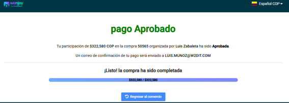 Pago aprobado